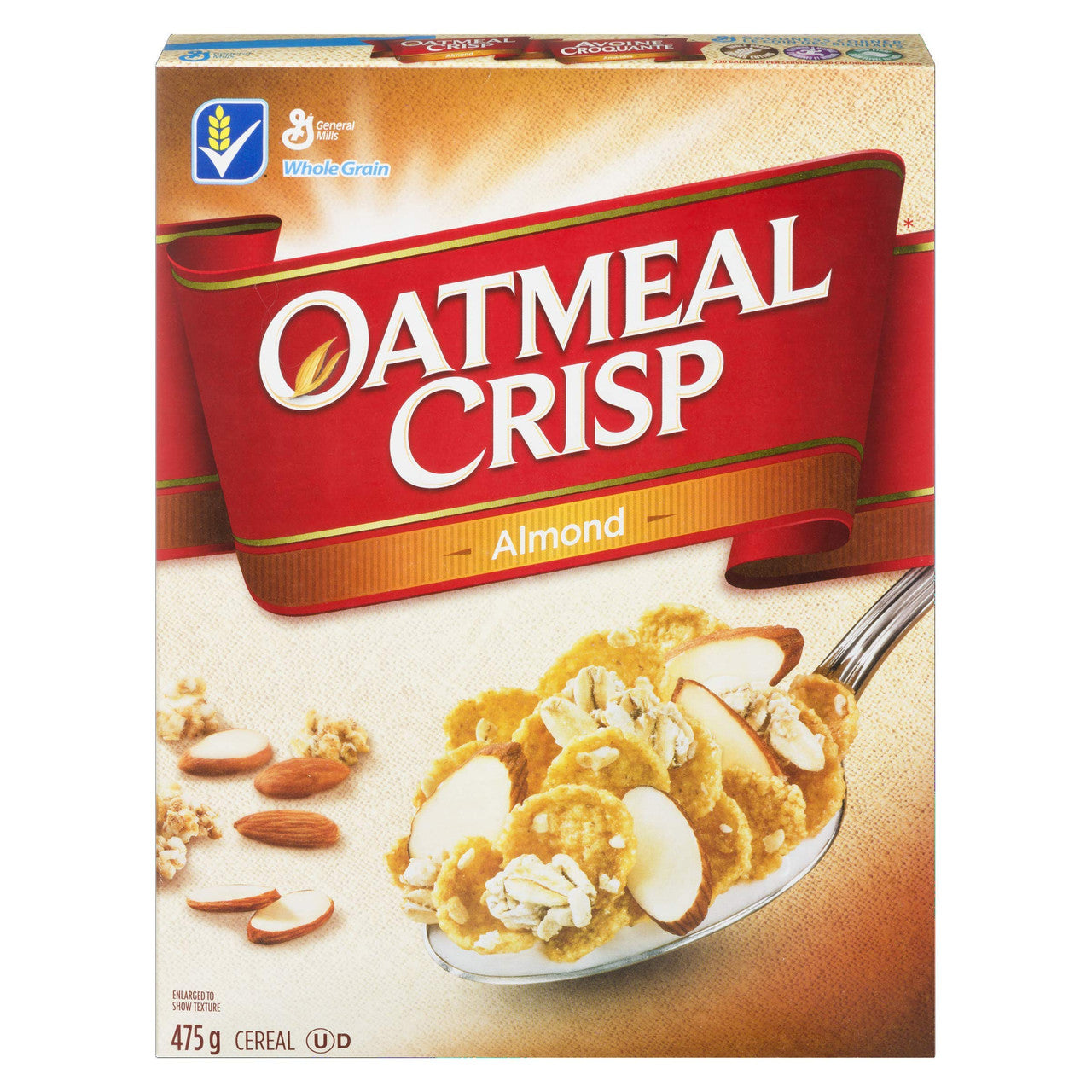 Oatmeal Crisp Almond, 475g/16.7oz, (Imported from Canada)